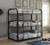 Tyler Tube 3 High Bunk in Twin in Sandy Black
