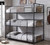 Bennett 3-High Twin Size Bed in Sandy Black and Bronze