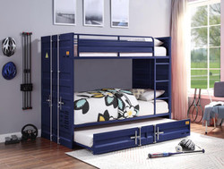  Freight Container Theme Twin Bunk Bed in Blue