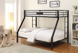 Black Long Twin Queen Bunk