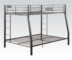 Black XL Full over Queen Bunk