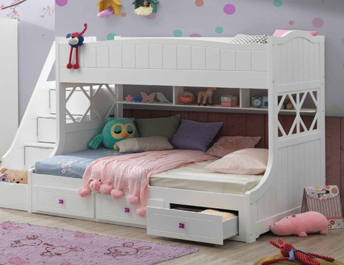  Juno Twin Full Bunk w/ Steps