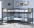 Quad L-Shaped Bunk Bed for 4