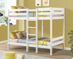 Dawson Twin Bunk Bed in White