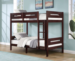 Grantsville Twin over Twin Bunk Bed in Espresso