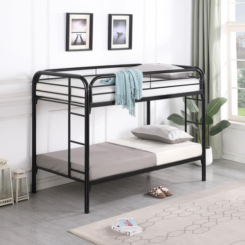 Twin Tubular Metal Bunk Bed 