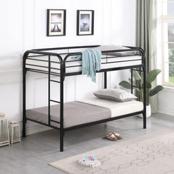 Twin Tubular Metal Bunk Bed 
