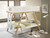 Twin Bunk bed in Two Tone White and Natural Finish