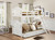 Park River Twin Bunk Bed in White -shown with Trundle
