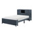 Brooks Full Bookcase Platform Bed w/ Hidden Desk, and Storage Bench