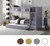  Charlton Twin over Twin Bunk with Steps in Gray Finish - Shown with Optional Trundle
