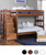 Twin Bunk Bed with Steps in Rustic Brown Mahogany