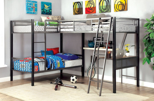 L Shaped Triple Bunk for 3