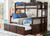 Twin Full Bunk Bed w/ Trundle and Drawers - Walnut Espresso