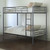 Twin Metal Bunk Bed in Black