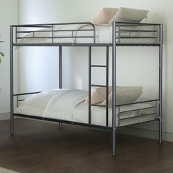 Twin Metal Bunk Bed in Black