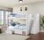 Shown in White with Storage Drawers + Bookcase