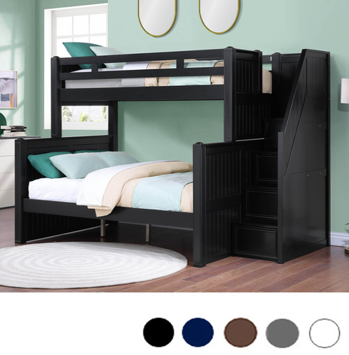 Dillon Twin Full Bunk Beds With Stairs