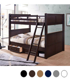 With under-bed drawers and cubby In Espresso