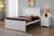 Coastal Bead Board Full XL Size Bed in White