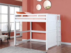 Dillon High Twin XL Loft Bed with Panel and Ladder