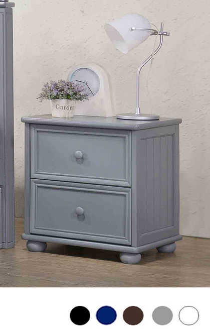 Dillon Wood Night stand in Walnut Finish