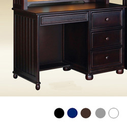 Dillon Bead Board Computer Desk with Drawers in Espresso