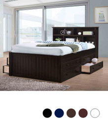 Shown with Double Stacked Storage Drawers in Espresso