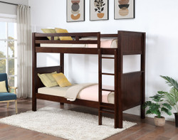 Twin XL Convertible Bunk Bed W/ Desk & Bookcase