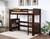 Twin XL Loft Bed with Desk & Bookcase 