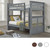 Dual Height Twin XL Bunk Bed