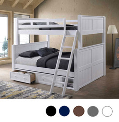 Dillon XL Full over Queen Bunk Bed in White