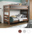 Modern Twin XL Stackable Bunk in Mahogany Brown