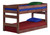 Pine Valley Twin XL Low Bunk Bed in Mahogany