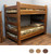 Lodge Barnwood Cabin Bunk Bed in Honey Pine