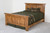 Pioneer Panel Barnwood Bed in Honey Pine