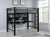 Metal Loft Bed with Desk